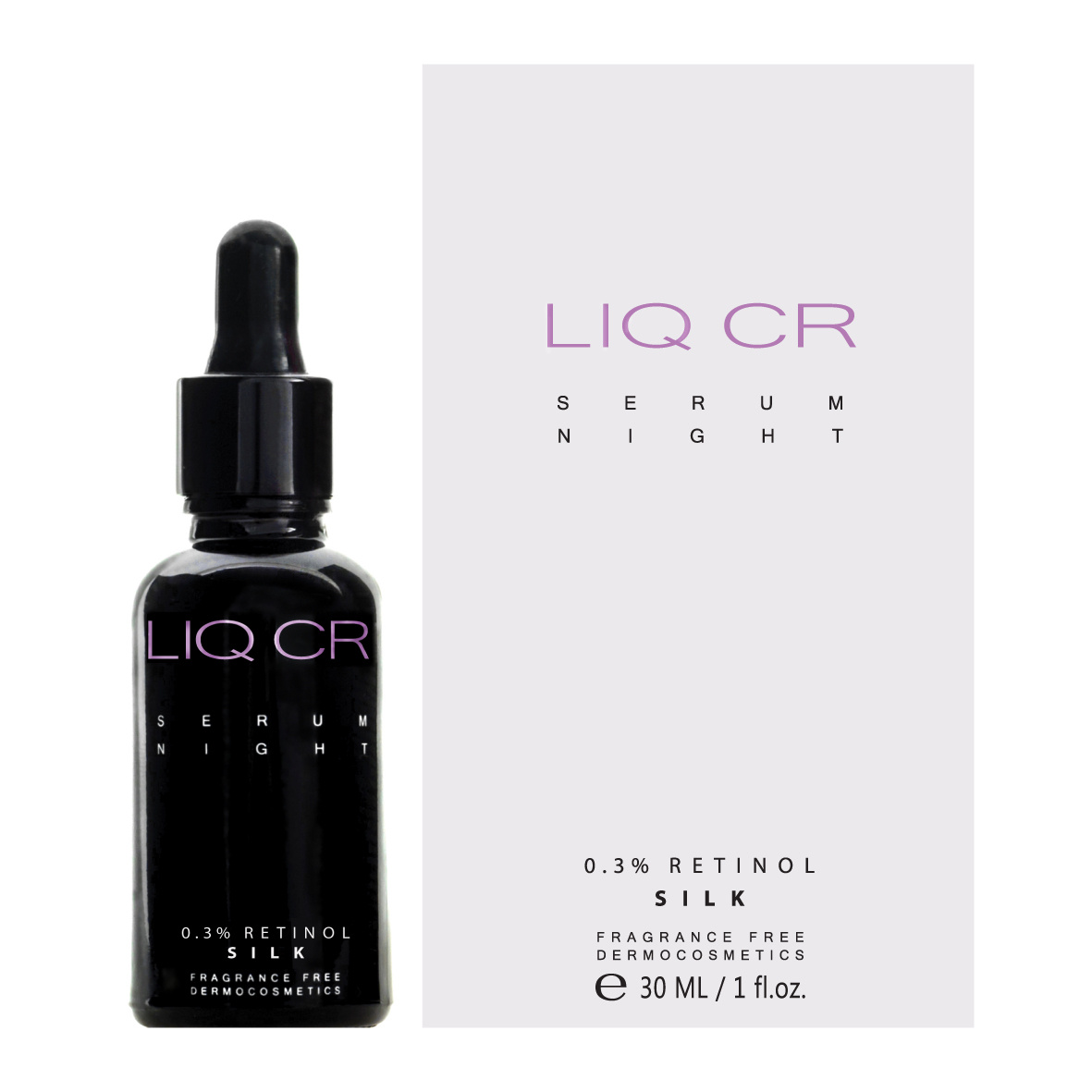 LIQ CR Serum Night 0.3% Retinol SILK 30 ml